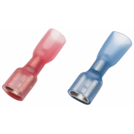 TERMINALE FEMMINA TOTALMENTE ISOLATO BLU 6,4X0,8 MM