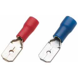 Terminale maschio rosso 6,35x0,8 mm