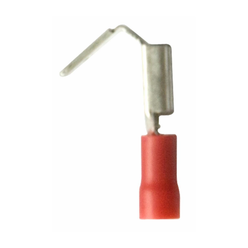 TERMINALE MASCHIO + FEMMINA ROSSO 6,3 X0,8 MM