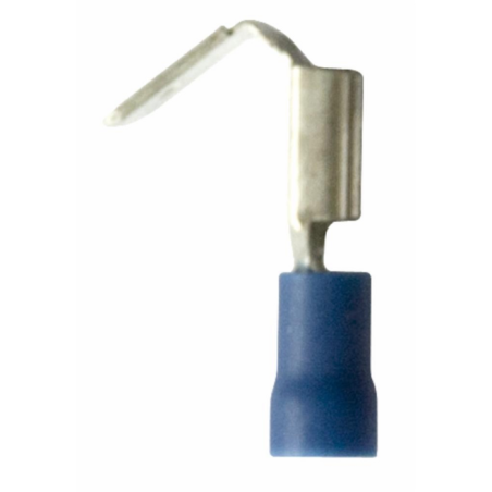 TERMINALE MASCHIO + FEMMINA BLU 6,3 X0,8 MM