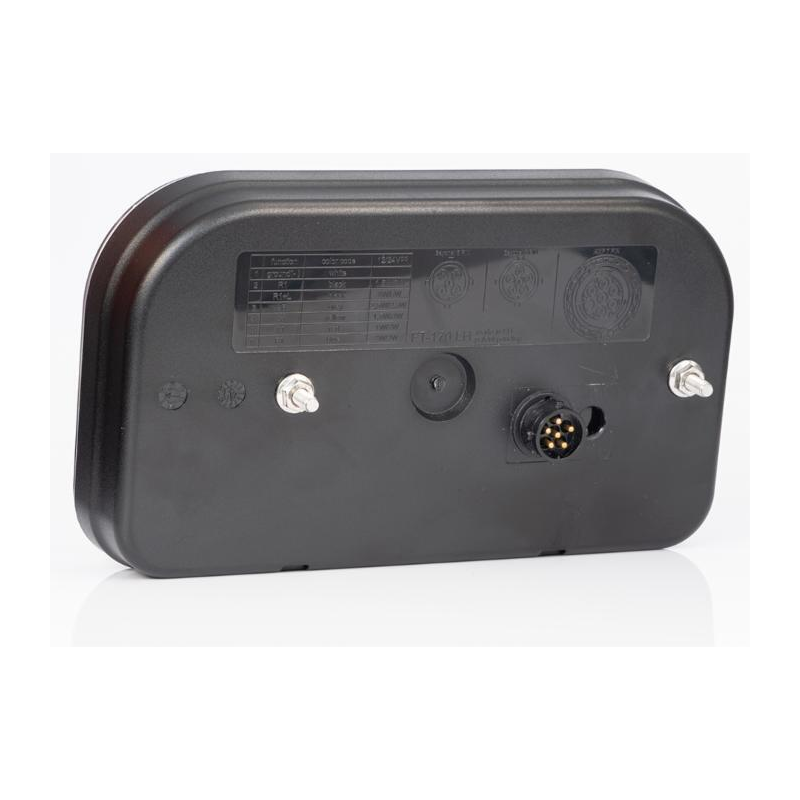 Fanale posteriore LED sx 12-36V, 240x55x140 mm