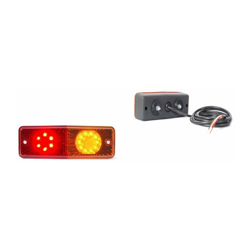 Fanale posteriore LED dx/sx 12-24V 200x60x70 mm