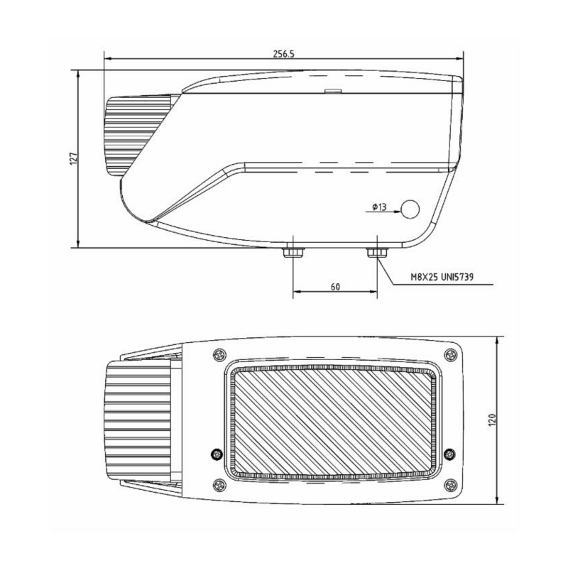 Fanale anteriore destro 12 V per sollevatore telescopico
