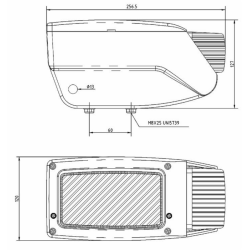 Fanale anteriore sinistro 12 V per sollevatore telescopico