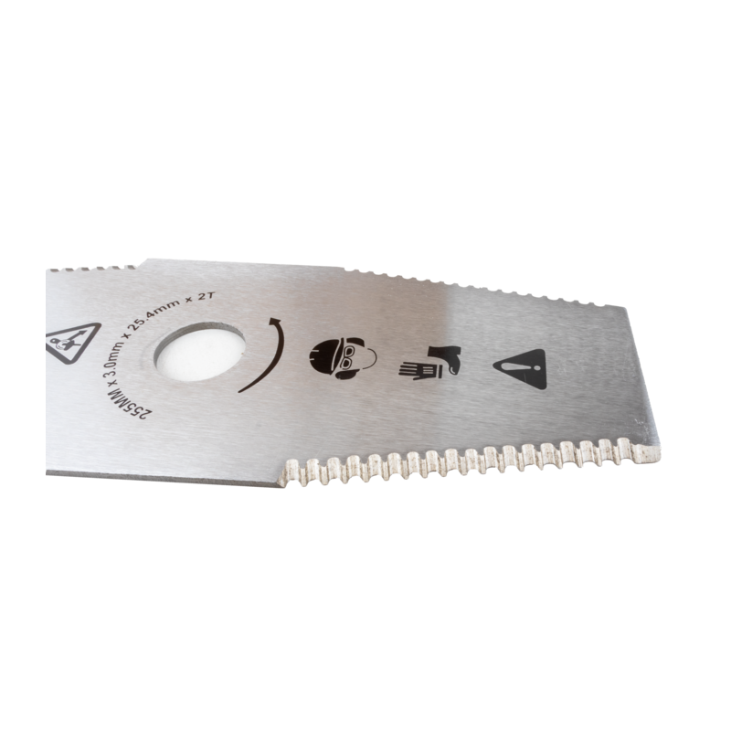 DISCO 2 DENTI ACCIAIO Ø255-3 SEGHETTATO