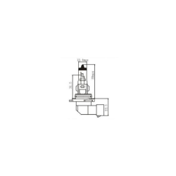 Lampadina alogena HB4 12V 51W P22d
