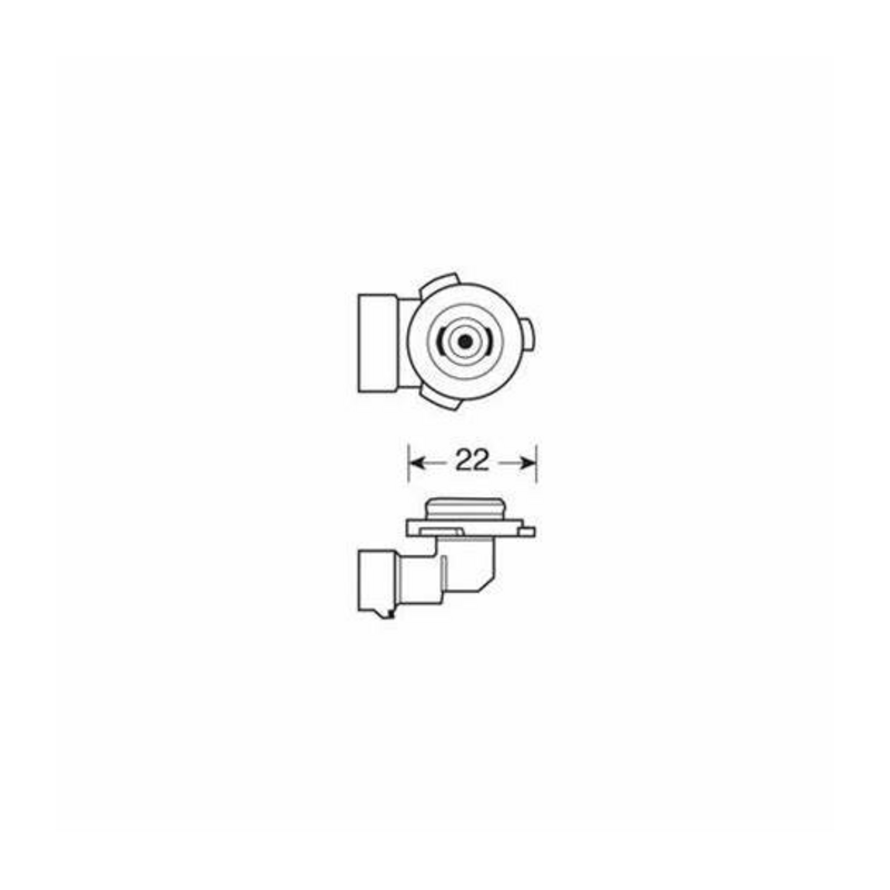 Lampadina alogena HB4 12V 51W P22d