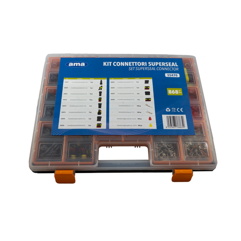 Kit assortimento connettori SUPERSEAL (868 pz)
