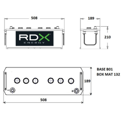 Batteria 12V 140AH 970A 508X189X210 mm