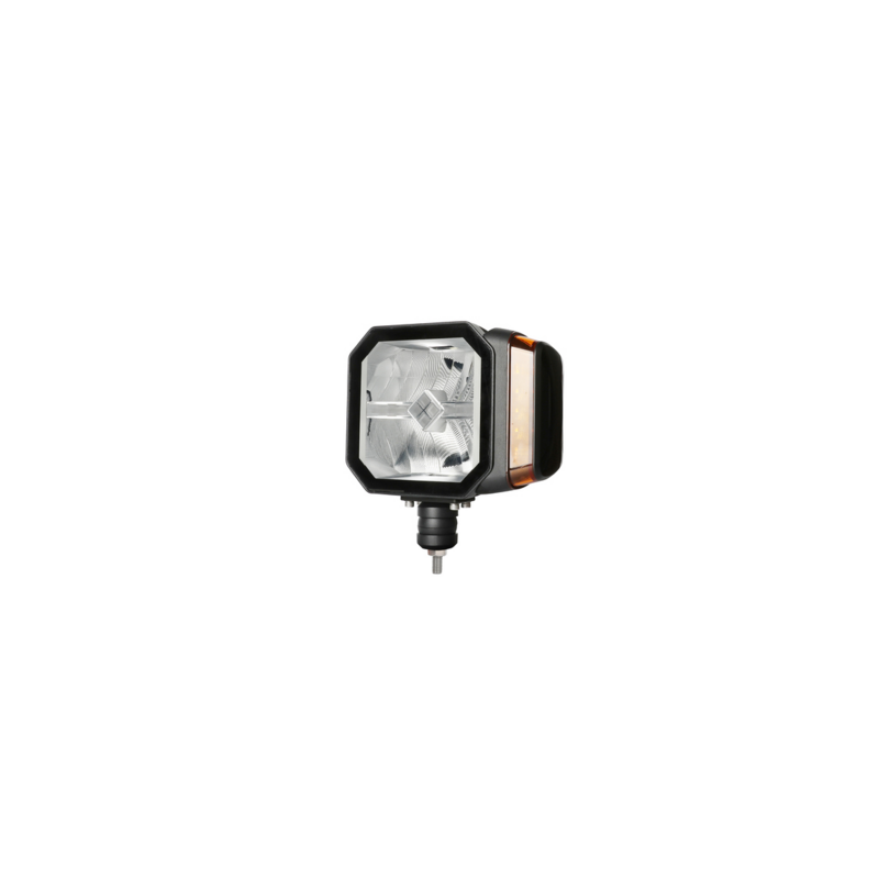 Proiettore a LED con freccia movibile e lente riscaldata
