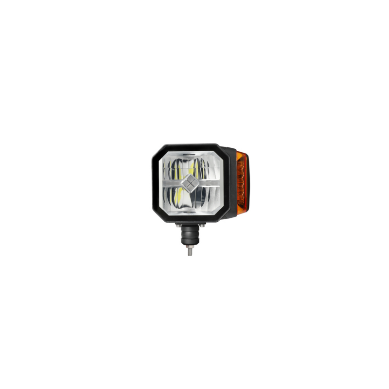 Proiettore a LED con freccia movibile e lente riscaldata