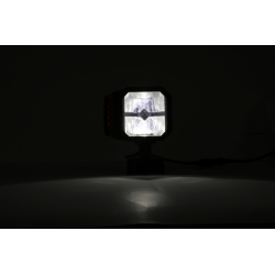 Proiettore a LED con freccia movibile e lente riscaldata