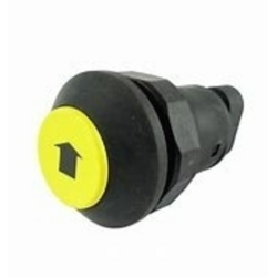 Interruttore a pulsante PNEUTRON giallo, simbolo freccia nera - sollevare/abbassare
