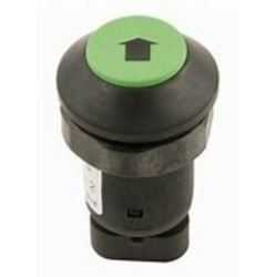 Interruttore a pulsante PNEUTRON verde, simbolo freccia nera - sollevare/abbassare