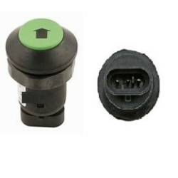 Interruttore a pulsante PNEUTRON verde, simbolo freccia nera - sollevare/abbassare