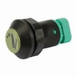 Interruttore a pulsante PNEUTRON verde chiaro, simbolo sollevatore abbassato