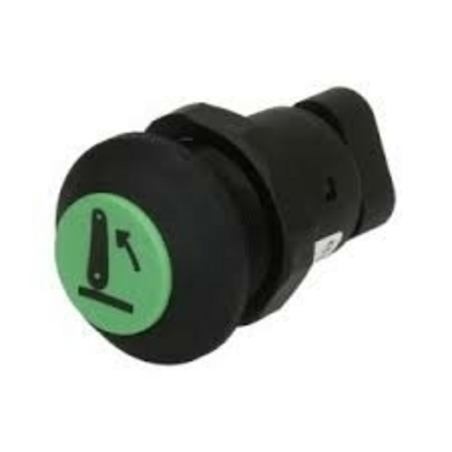 Interruttore a pulsante PNEUTRON verde, simbolo sollevatore alzato parte dx