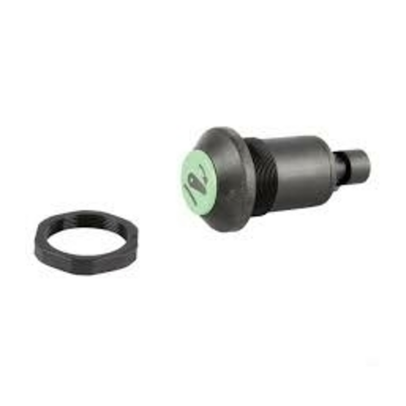 Interruttore a pulsante PNEUTRON verde, simbolo sollevatore abbassato parte dx