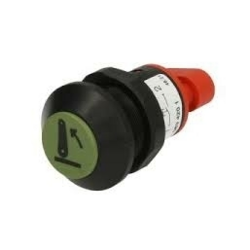 Interruttore a pulsante PNEUTRON verde chiaro, simbolo sollevatore alzato