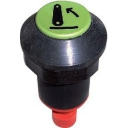 Interruttore a pulsante PNEUTRON verde chiaro, simbolo sollevatore alzato