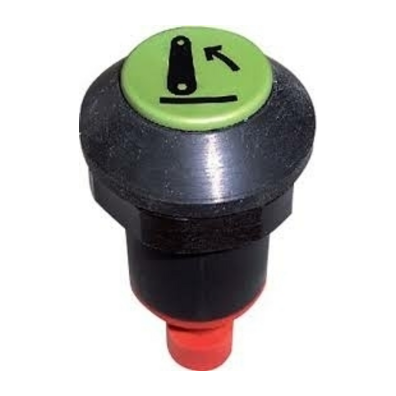 Interruttore a pulsante PNEUTRON verde chiaro, simbolo sollevatore alzato