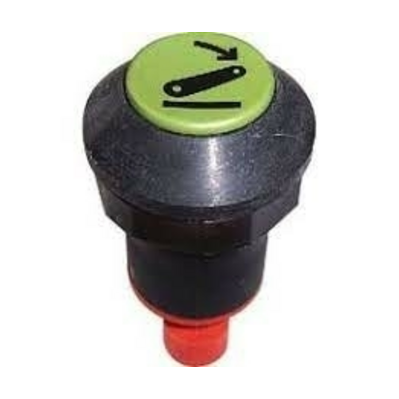 Interruttore a pulsante PNEUTRON verde chiaro, simbolo sollevatore abbassato