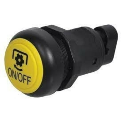 Interruttore a pulsante PNEUTRON giallo, simbolo presa di forza PTO ON/OFF