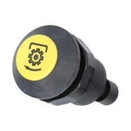 Interruttore a pulsante PNEUTRON giallo, simbolo presa di forza PTO