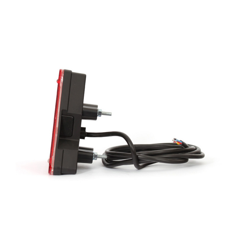 Fanale posteriore LED lato sinistro 12-24V triangolare 163x38,8x144 mm.