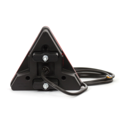 Fanale posteriore LED lato sinistro 12-24V triangolare 163x38,8x144 mm.