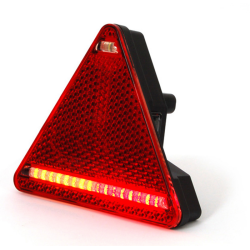 Fanale posteriore LED lato sinistro 12-24V triangolare 163x38,8x144 mm.