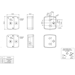 Fanale posteriore alogeno dx-sx 104x50x98 mm