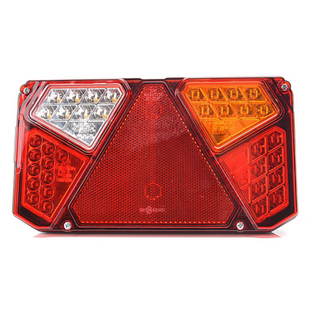 Fanale posteriore LED, lato dx, 12-24V, 242x58,2x134 mm