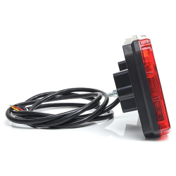 Fanale posteriore LED, lato sx, 12-24V, 242x58,2x134 mm