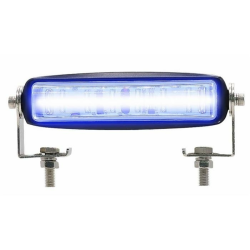 Barra di segnalazione a LED blu 10-80V, 500LM 18W, 6 LED, per carrelli elevatori, illuminazione pavimento