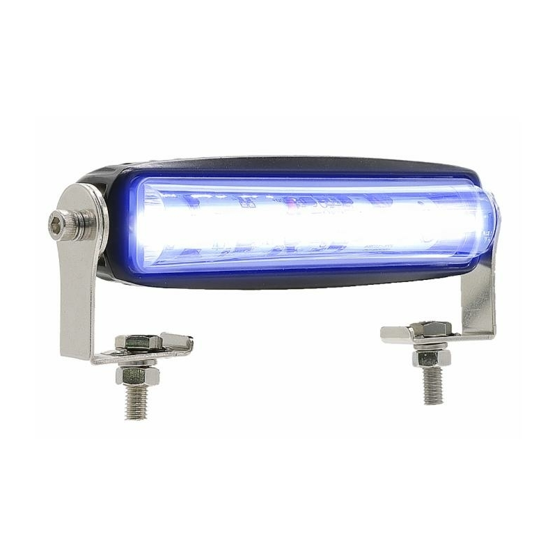 Barra di segnalazione a LED blu 10-80V, 500LM 18W, 6 LED, per carrelli elevatori, illuminazione pavimento