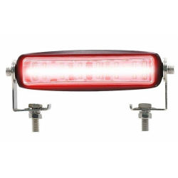 Barra di segnalazione a LED rosso 10-80V, 500LM 18W, 6 LED, per carrelli elevatori, illuminazione pavimento