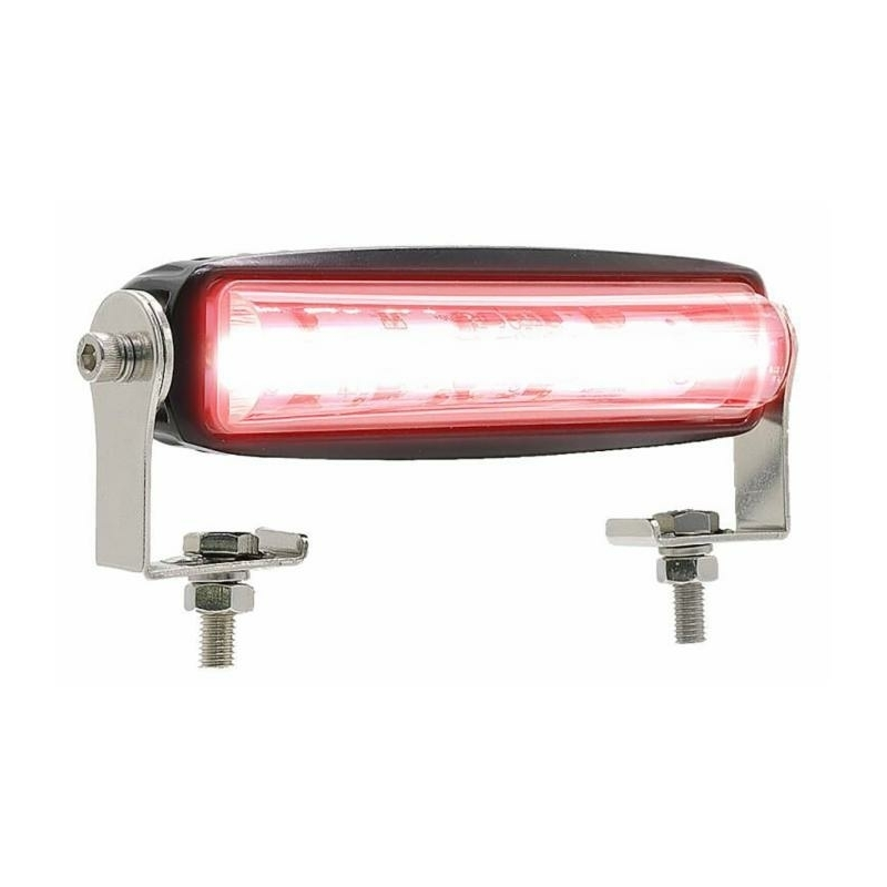 Barra di segnalazione a LED rosso 10-80V, 500LM 18W, 6 LED, per carrelli elevatori, illuminazione pavimento