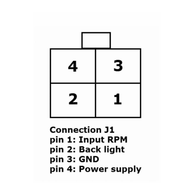CONTAGIRI E CONTAORE ANALOGICO 10-32V  4000 RPM Ø 80MM