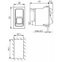 INTERRUTTORE BASCULANTE OFF-ON-ON 12V LUCI DI POSIZIONE