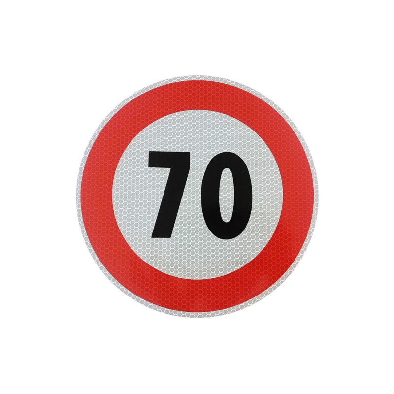 Limite di velocità adesivo 70 km/h