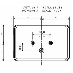 Fanale posteriore alogeno sx 218x58x140 mm