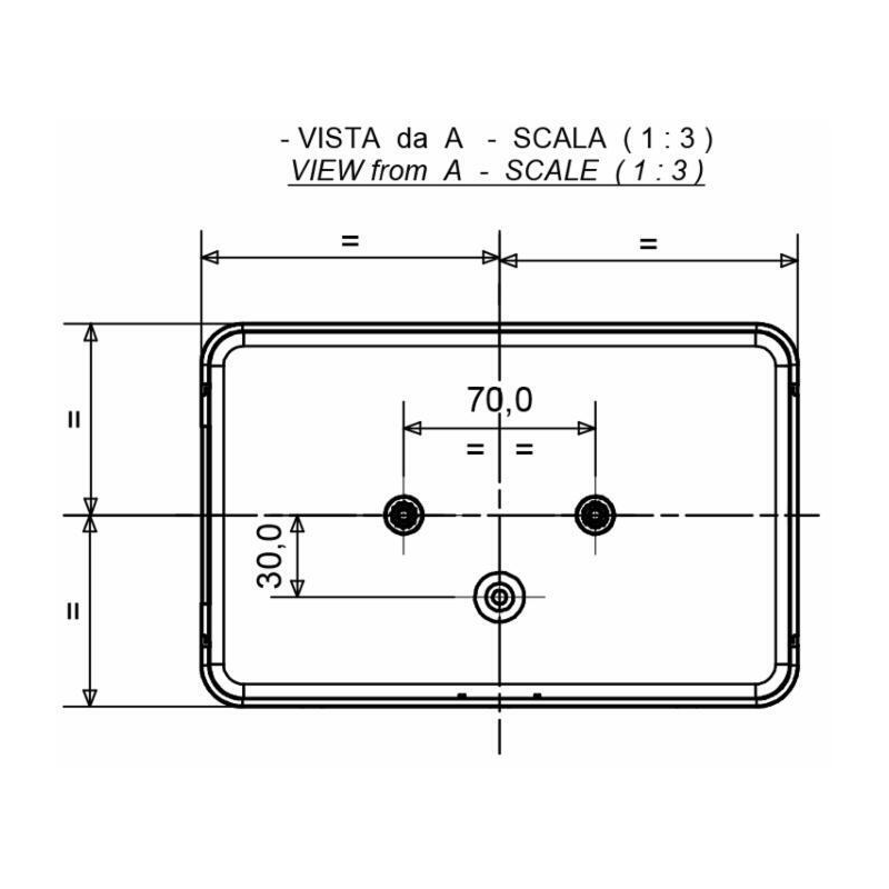 Fanale posteriore alogeno sx 218x58x140 mm