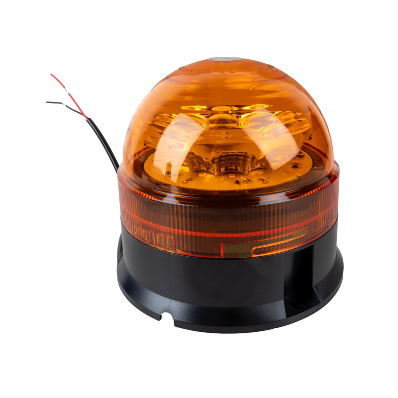 Lampeggiante a LED 12-24V a base piana, 12 Led, 16W, IP66