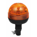 Lampeggiante a LED 12-24V a base ad asta flessibile, 12 Led, 16W, IP66