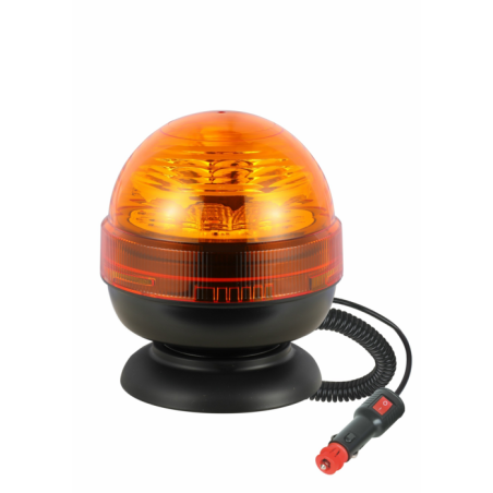 Lampeggiante a LED 12-24V a base magnetica, 12 Led, 16W, IP68