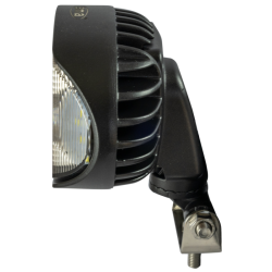 Faro da lavoro a LED ovale 10-36V DC, 42W, 3150LM, con rotazione 360°, 8 LED bianchi e 6 LED arancioni, raggio luce ampio e lun