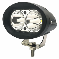 Faro da lavoro ovale a LED 10-36V, 20W, 850 LM, raggio lungo/profondo, 2 LED