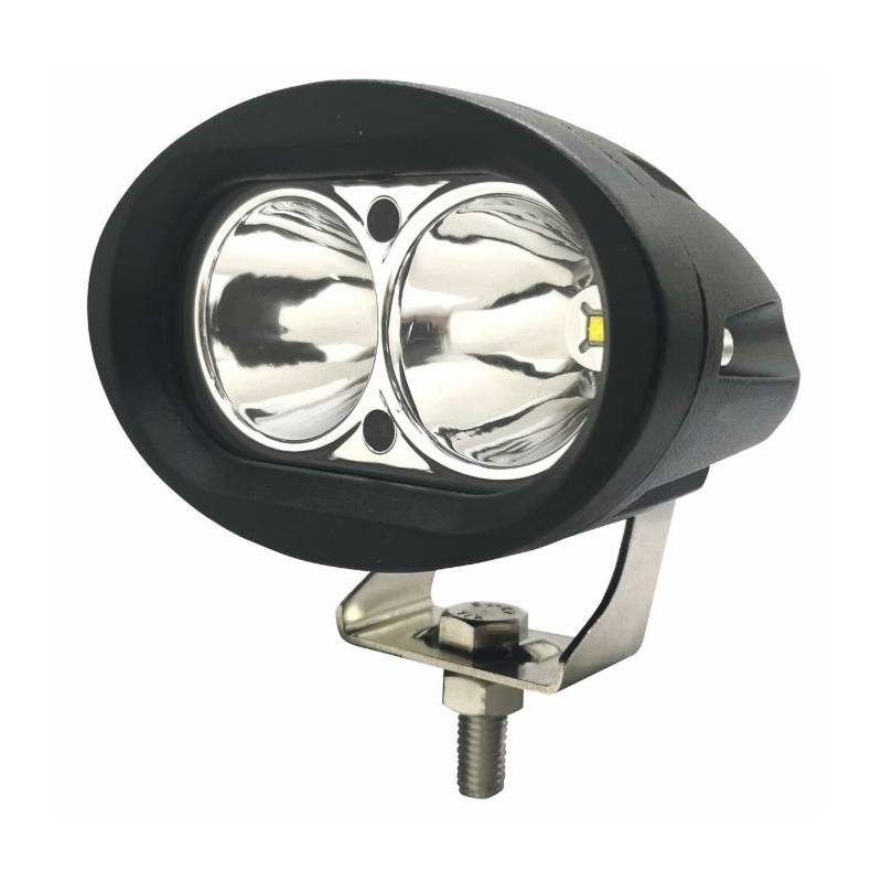 Faro da lavoro ovale a LED 10-36V, 20W, 850 LM, raggio lungo/profondo, 2 LED