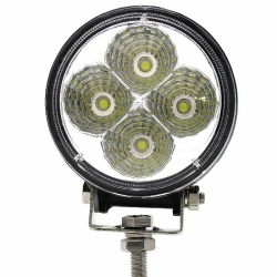 Faro da lavoro rotondo a LED 10-36V, 12W, 900 LM, raggio ampio/largo, 4 LED